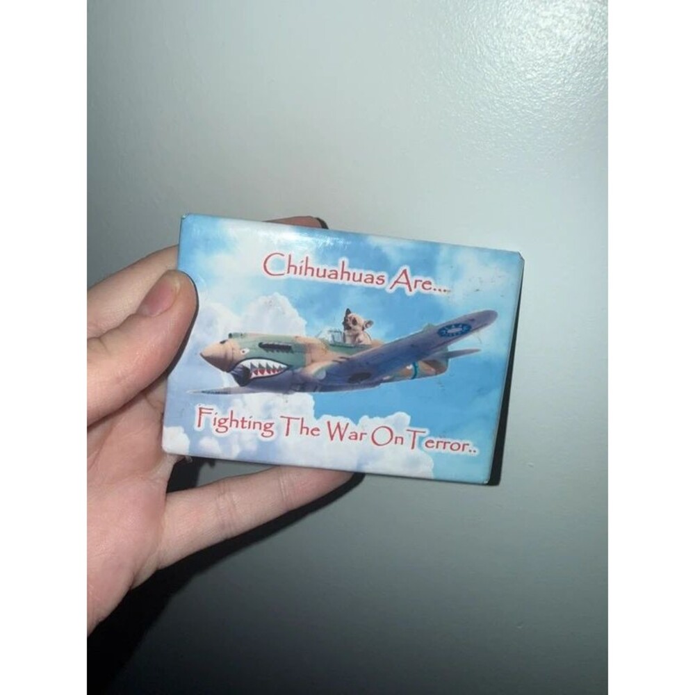 Humor doggy plane fridge magnet gift joke prank